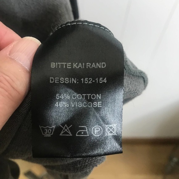 Bitte Kai Rand Gray and Black Asymetrical Tunic SZ 2 - Picture 4 of 6